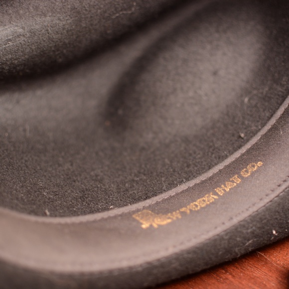 Black Wool Fedora from New York Hat Company - Picture 3 of 4